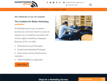 Tablet Screenshot of marketeeringgroup.com